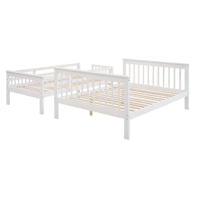 Three Posts™ Baby & Kids Alaina Twin Over Full Solid Wood Standard Bunk